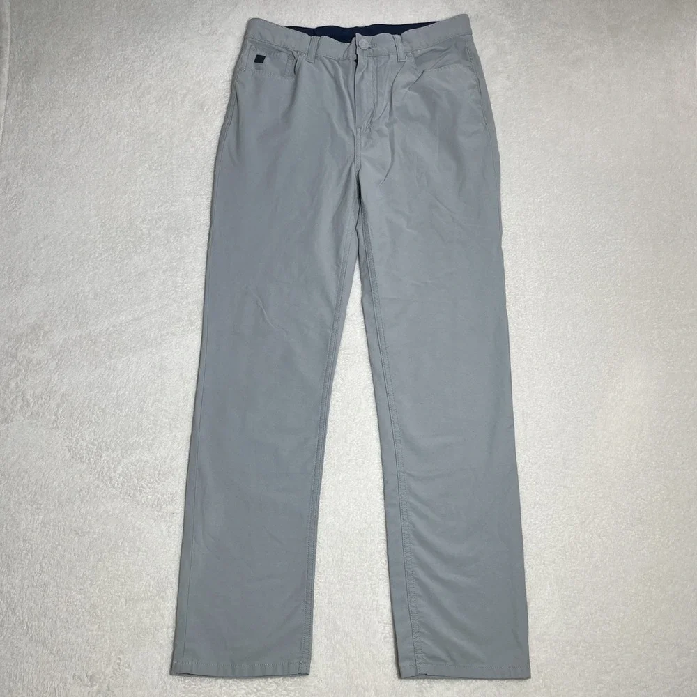 Vineyard Vines OTG On-The-Go 5-Pocket Pants Boy 18 Grey Stretch Performance Golf